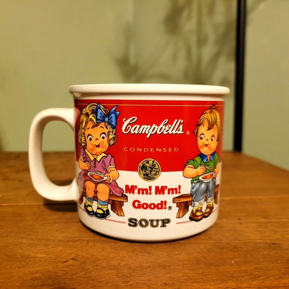 Vintage Cambell's Kids Soup 14 ounce  Microwavable Mug.